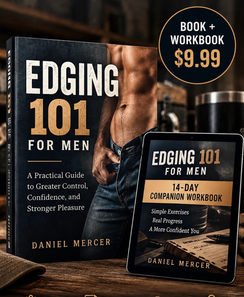 Existing Edging 101 for Men book and companion workbook artwork by Daniel Mercer